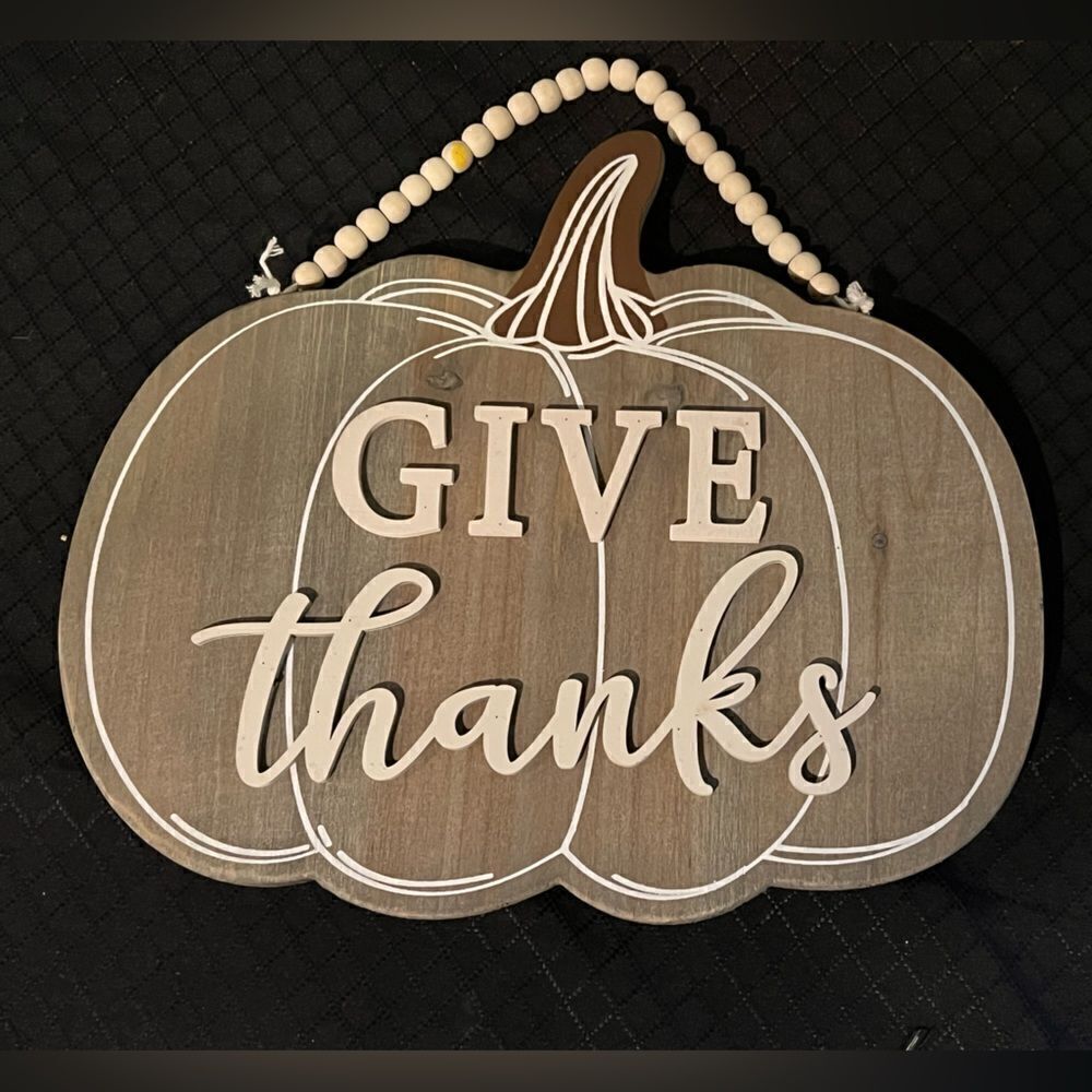 Give Thanks home decor sign